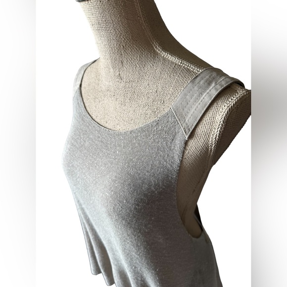 Free People Knit Apron Top With Criss Cross Open Back And Exaggerated Length - Picture 7 of 14